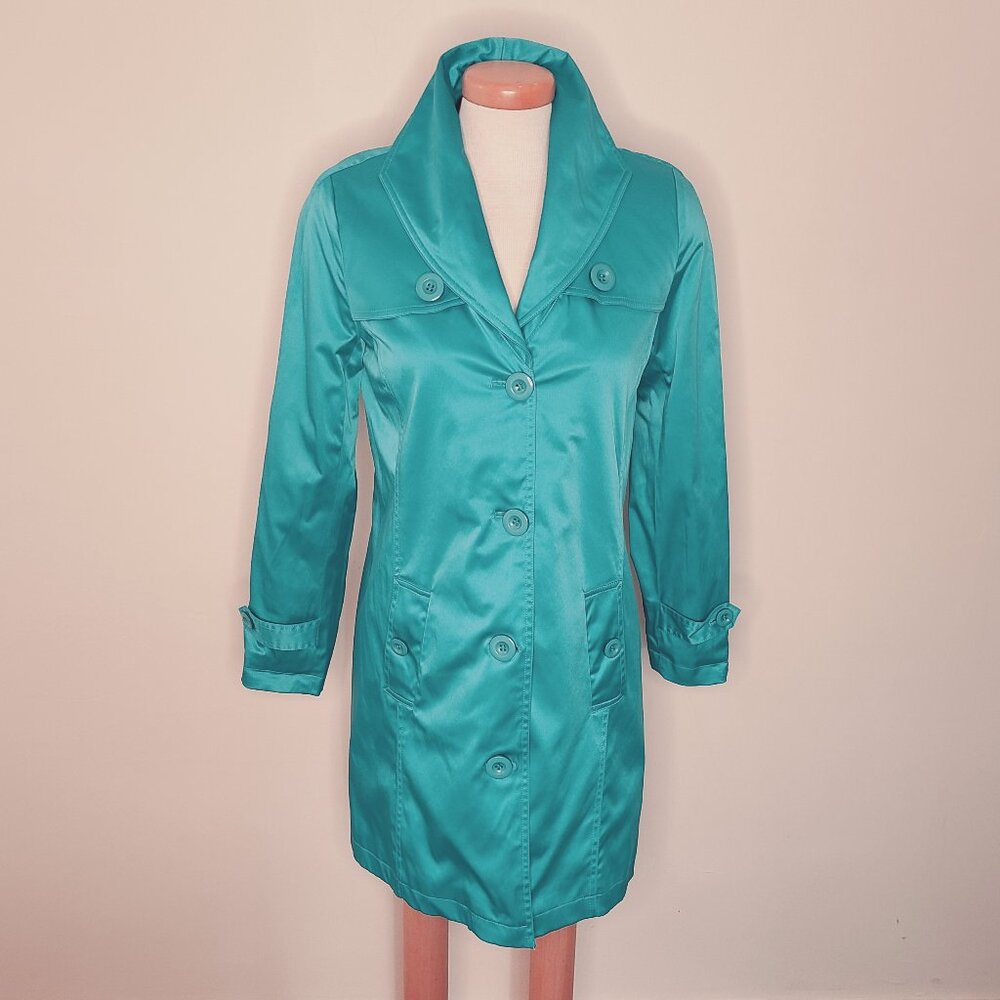 Solo Moda Teal Lightweight Coat